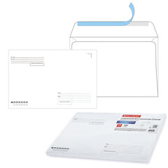 Конверты С4 (229&times;324 мм), отрывная лента, &laquo;Куда-Кому&raquo;, 100 г/<wbr/>м<sup>2</sup>, КОМПЛЕКТ 25 шт., BRAUBERG, 121853