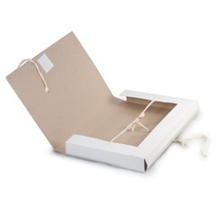 Папка для бумаг с завязками картонная, 40 мм, гарантированная плотность 370 г/<wbr/>м<sup>2</sup>, 4 завязки, до 400 листов