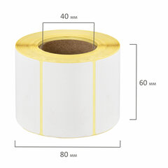 Термоэтикетки ЭКО, 58&times;40 мм, 700 этикеток в ролике, 122064