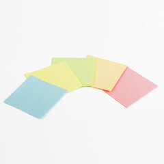 Блок для записей BRAUBERG в подставке прозрачной, куб 9&times;9&times;9 см, цветной, 122225