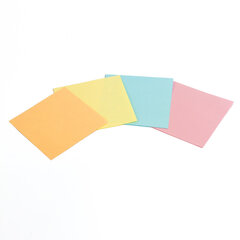 Блок для записей BRAUBERG в подставке прозрачной, куб 9&times;9&times;5 см, цветной, 122226