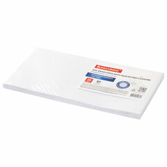 Конверты Е65 (110&times;220 мм), отрывная лента, 80 г/<wbr/>м<sup>2</sup>, КОМПЛЕКТ 25 шт., внутренняя запечатка, BRAUBERG, 122449