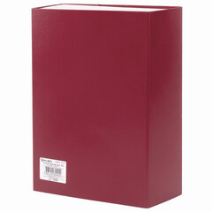Короб архивный А4 (240&times;330 мм), 100 мм, 2 завязки, бумвинил, до 900 листов, бордовый, BRAUBERG, 122805