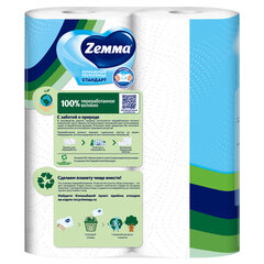Полотенце бумажное ZEMMA/<wbr/>ZEWA 2-слойное, спайка 2 шт. х 15 м, белое, 1440011