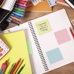 Блок самоклеящийся (стикеры), BRAUBERG, ПАСТЕЛЬНЫЙ, 51&times;51 мм, 400 листов, 4 цвета, 122858