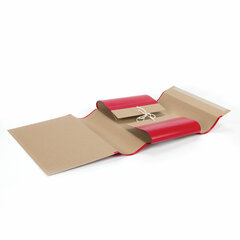 Папка для бумаг архивная А4 (225&times;310 мм), 120 мм, 4 завязки, крафт, корешок &mdash; бумвинил, 123204