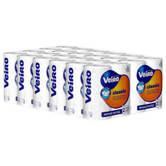 Полотенца бумажные бытовые, спайка 2 шт., 2-слойные (2&times;12 м), VEIRO (Вейро), белые, 5п22