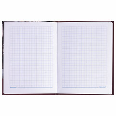 Блокнот МАЛЫЙ ФОРМАТ 110&times;147 мм, А6, 80 л., твердый, клетка, выборочный лак, BRAUBERG, &laquo;Время&raquo;, 123242