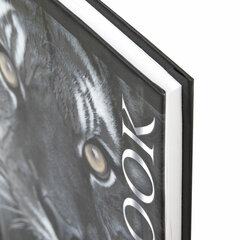 Блокнот МАЛЫЙ ФОРМАТ 110&times;147 мм, А6, 80 л., твердый, клетка, выборочный лак, BRAUBERG, &laquo;Тигровый&raquo;, 123244