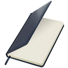 Ежедневник недатированный А5 138&times;213 мм BRAUBERG &laquo;Imperial&raquo; под кожу, 160 л., темно-синий, 123413