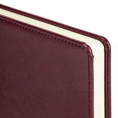 Ежедневник недатированный А5 138&times;213 мм BRAUBERG &laquo;Imperial&raquo; под кожу, 160 л., бордовый, 123415