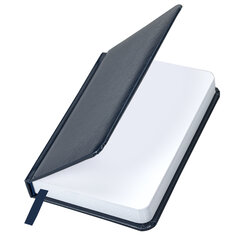 Ежедневник недатированный МАЛЫЙ ФОРМАТ А6 (100&times;150 мм) BRAUBERG &laquo;Select&raquo;, балакрон, 160 л., темно-синий, 123481