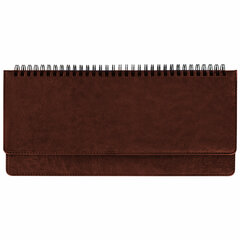 Планинг настольный недатированный (305&times;140 мм) BRAUBERG &laquo;Imperial&raquo;, кожзам, 60 л., коричневый, 123499