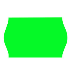 Этикет-лента 22&times;12 мм, волна, зеленая, комплект 5 рулонов по 800 шт., BRAUBERG, 123575