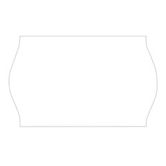 Этикет-лента 26&times;16 мм, волна, белая, комплект 5 рулонов по 800 шт., BRAUBERG, 123580