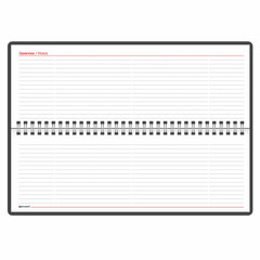 Планинг настольный недатированный (305&times;140 мм) BRAUBERG &laquo;Select&raquo;, балакрон, 60 л., черный, 123797