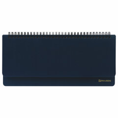 Планинг настольный недатированный (305&times;140 мм) BRAUBERG &laquo;Select&raquo;, балакрон, 60 л., темно-синий, 123798