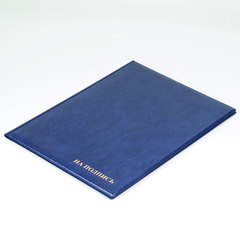 Папка адресная ПВХ &laquo;НА ПОДПИСЬ&raquo;, формат А4, увеличенная вместимость до 100 листов, синяя, &laquo;ДПС&raquo;, 2032.Н-101