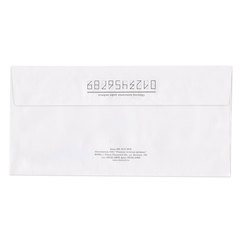 Конверты Е65 (110х220 мм), отрывная лента, "Куда-Кому", 80 г/м2, КОМПЛЕКТ 1000 шт.