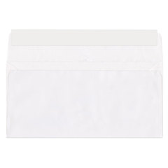 Конверты Е65 (110&times;220 мм), отрывная лента, 80 г/<wbr/>м<sup>2</sup>, КОМПЛЕКТ 1000 шт.