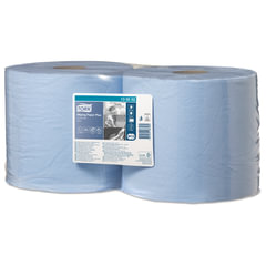 Бумага протирочная TORK (Система W1, W2), КОМПЛЕКТ 2 штуки, Advanced, 750 листов в рулоне, 34&times;23,5 см, 2-слойная, 130052