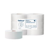Бумага туалетная 525 м, БОЛЬШОЙ РУЛОН, Tellus/TORK (Система T1) UNIVERSAL, КОМПЛЕКТ 6 рулонов, 1-слойная, 120195