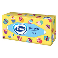 Салфетки косметические 100 штук в картонном боксе, 2-слойные, ZEMMA/ZEWA Everyday, 62861