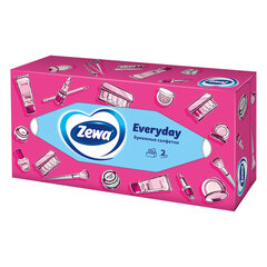 Салфетки косметические 100 штук в картонном боксе, 2-слойные, ZEMMA/ZEWA Everyday, 62861