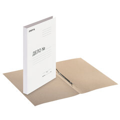 Скоросшиватель картонный STAFF, гарантированная плотность 220 г/<wbr/>м<sup>2</sup>, до 200 л., 124875