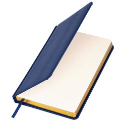 Ежедневник недатированный А5, 138&times;213 мм, BRAUBERG &laquo;Iguana&raquo; под кожу, 160 л., темно-синий, 125091