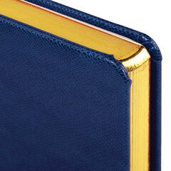 Ежедневник недатированный А5, 138&times;213 мм, BRAUBERG &laquo;Iguana&raquo; под кожу, 160 л., темно-синий, 125091