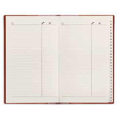 Телефонная книжка А5 (136&times;202 мм), BRAUBERG &laquo;Cayman&raquo;, комбинированная гладкая и кожа крокодила, 96 л., вырубной алфавит, коричневая, 125130