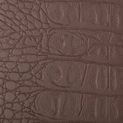 Телефонная книжка МАЛЫЙ ФОРМАТ (80&times;130 мм) А7, BRAUBERG &laquo;Cayman&raquo;, под крокодиловую кожу, 56 л., вырубной алфавит, коричневая, 125135