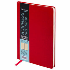 Изображение товара Бизнес-блокнот BRAUBERG Income В5, красный, 128 листов в клетку