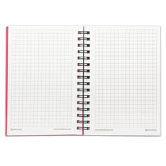 Блокнот МАЛЫЙ ФОРМАТ А6 105&times;145 мм, 60 л., гребень, пластик+картон, клетка, BRAUBERG, &laquo;Офис&raquo;, 125398