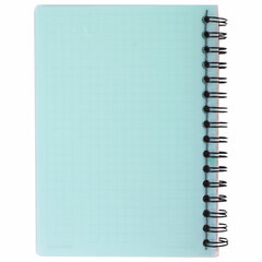 Блокнот МАЛЫЙ ФОРМАТ А6 105&times;145 мм, 80 л., гребень, пластик, клетка, BRAUBERG, &laquo;Офисный&raquo;, 125399