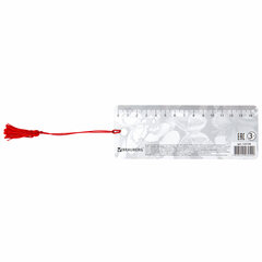 Закладка для книг с линейкой 3D-ОБЪЕМНАЯ BRAUBERG, &laquo;Бабочки&raquo;, с декоративным шнурком, 125748