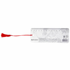 Закладка для книг с линейкой 3D-ОБЪЕМНАЯ BRAUBERG, &laquo;Бенгальский тигр&raquo;, с декоративным шнурком, 125755