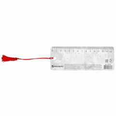 Закладка для книг с линейкой 3D ОБЪЕМНАЯ BRAUBERG, &laquo;Котята&raquo;, с декоративным шнурком-завязкой, 125762