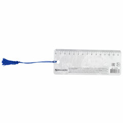 Закладка для книг с линейкой 3D-ОБЪЕМНАЯ BRAUBERG, &laquo;Леопард&raquo;, с декоративным шнурком, 125766