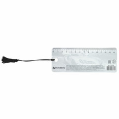 Закладка для книг с линейкой 3D-ОБЪЕМНАЯ BRAUBERG, &laquo;Мерседес&raquo;, с декоративным шнурком, 125768