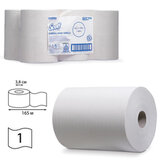 Полотенца бумажные рулонные KIMBERLY-CLARK Scott, КОМПЛЕКТ 6 шт., Slimroll, 165 м, белые, артикул 6657