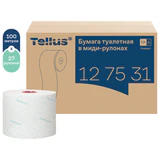 Бумага туалетная 100 м, Tellus/TORK (Система Т6) ADVANCED, КОМПЛЕКТ 27 рулонов, 2-слойная, белая, 127531, 127530/127531