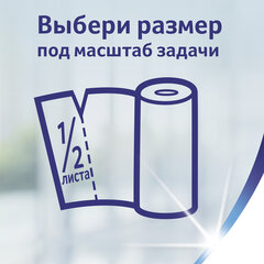 Полотенце бумажное ZEMMA/ZEWA 2-слойное, спайка 4 шт. х 15 м, белое, 1440991