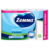 Полотенце бумажное ZEMMA/ZEWA 2-слойное, спайка 4 шт. х 15 м, белое, 1440991