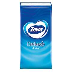 Платочки бумажные носовые ZEMMA/ZEWA Deluxe 3-слойные, СПАЙКА 10 пачек по 10 шт., 21х21 см, 511741