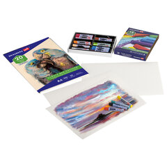 Бумага для пастели А4, 20 л., бумага слоновая кость ГОЗНАК 200 г/<wbr/>м<sup>2</sup>, тиснение Скорлупа, BRAUBERG ART, 126306