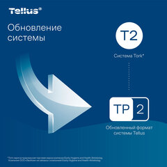 Бумага туалетная 170 метров, Tellus/<wbr/>TORK (Система T2) ADVANCED, КОМПЛЕКТ 12 рулонов, 2-слойная, белая, 120231
