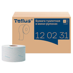 Бумага туалетная 170 метров, Tellus/<wbr/>TORK (Система T2) ADVANCED, КОМПЛЕКТ 12 рулонов, 2-слойная, белая, 120231