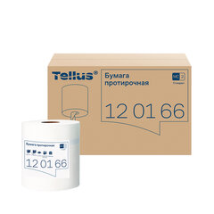 Бумага протирочная с центральной вытяжкой 275 м, Tellus/<wbr/>TORK (M2) UNIVERSAL, 1-слойная, белая, КОМПЛЕКТ 6 рулонов, 120166